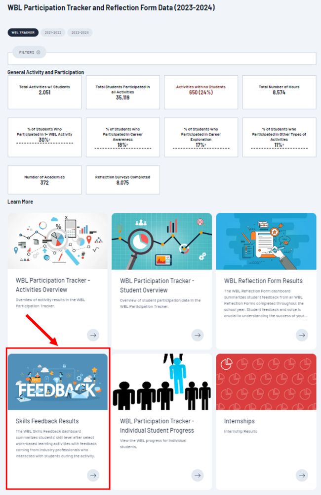 Skills Feedback - Results Page Skills Feedback