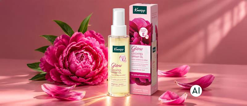 Teste das neue Glow Leichtes Spray-Öl von Kneipp® gratis