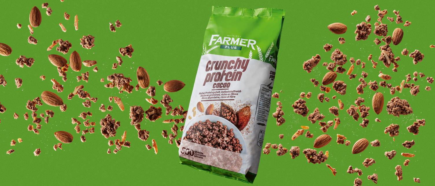 Product image Farmer muesli with cocoa and almonds
