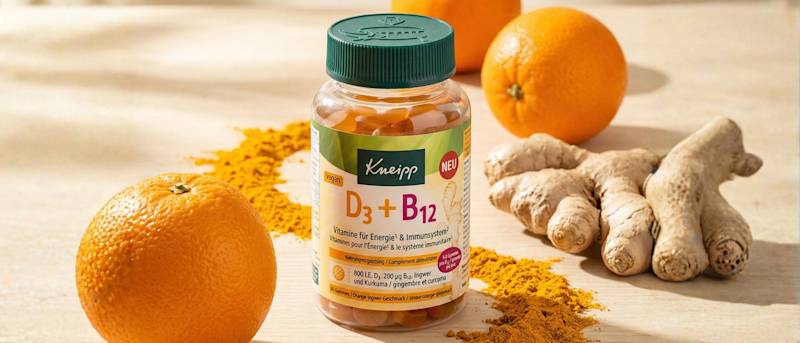 Prova gratis le nuove caramelle gommose con vit. D3 + B12 di Kneipp