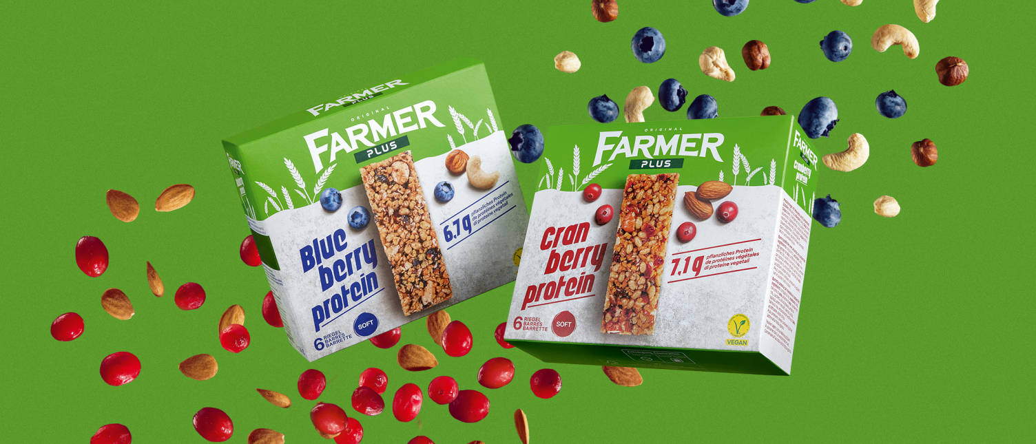Product image with two different Farmer Power bars