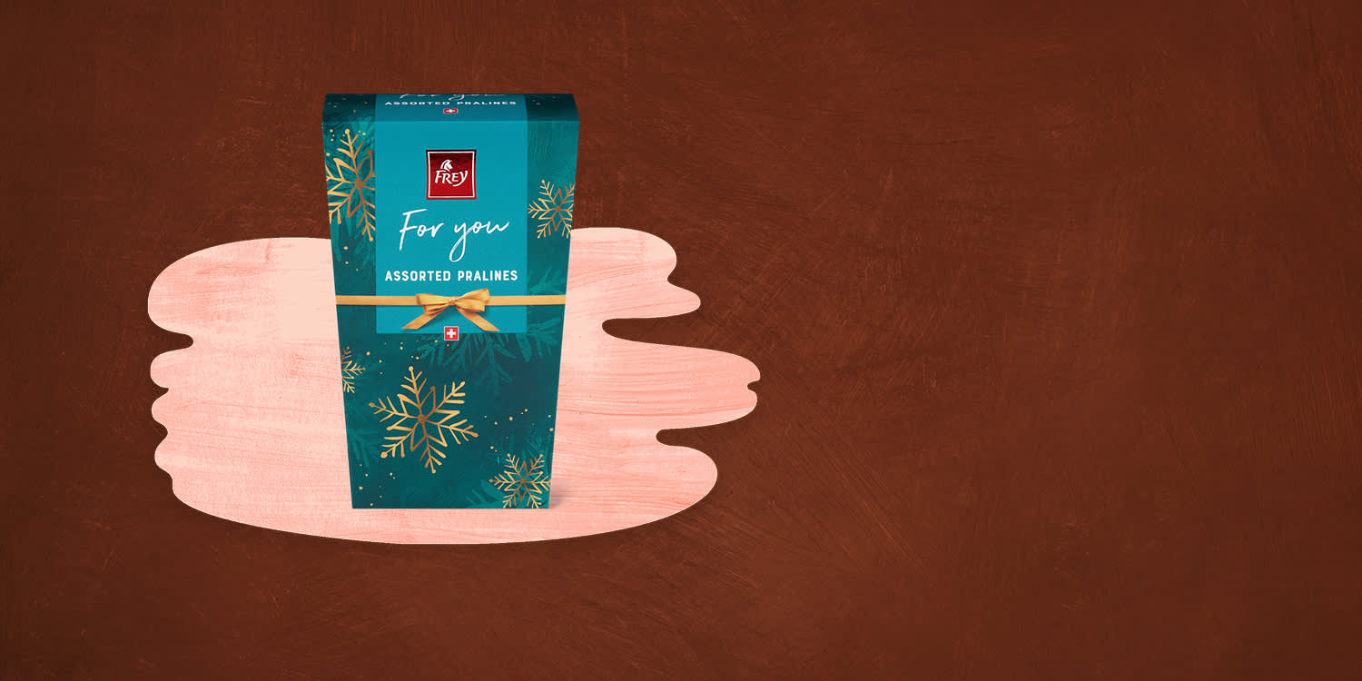 Zu Weihnachten: Frey «For You» Pralinen