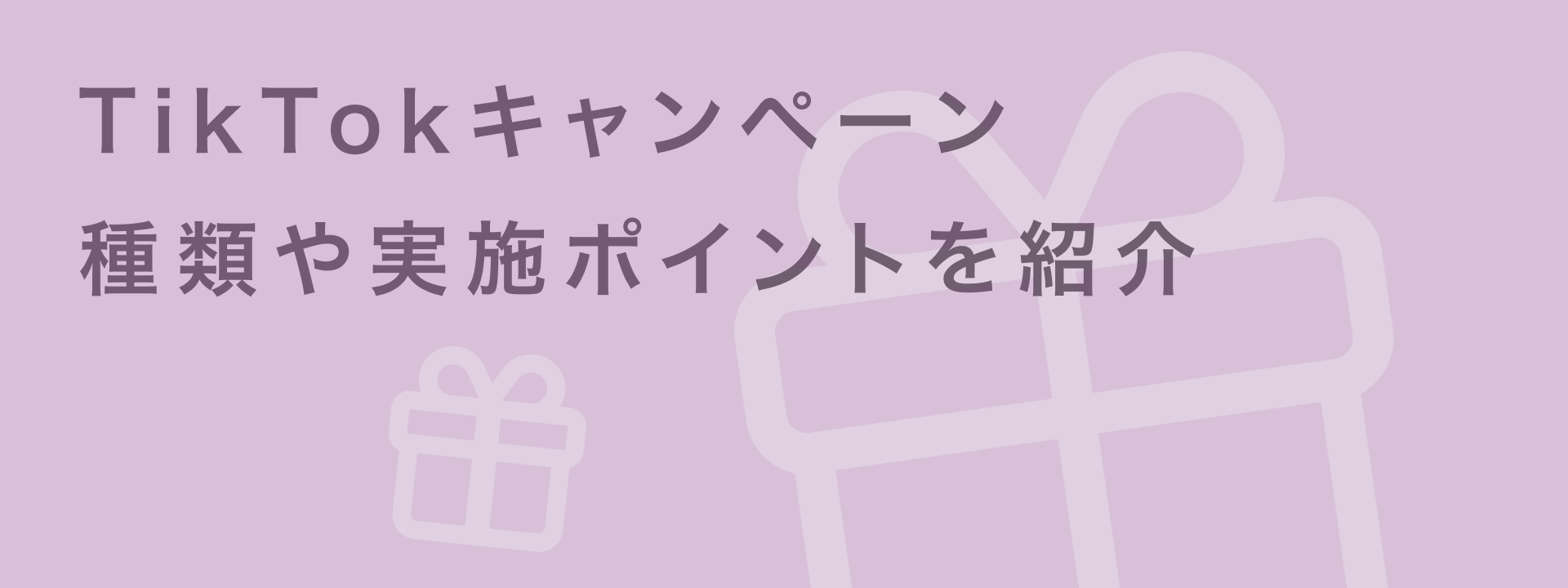 TikTokキャンペーン