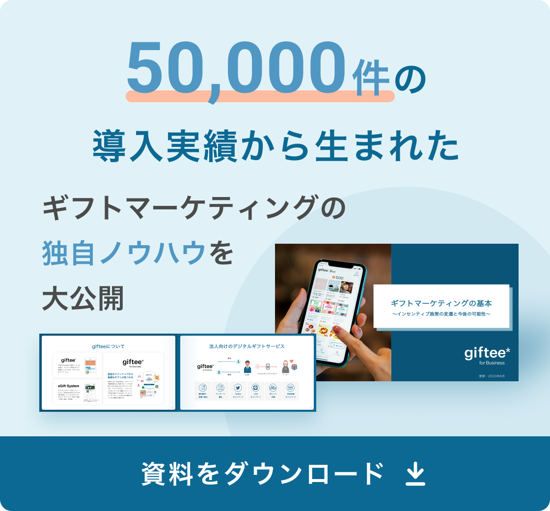 ギフトマーケティングの基本追従バナー