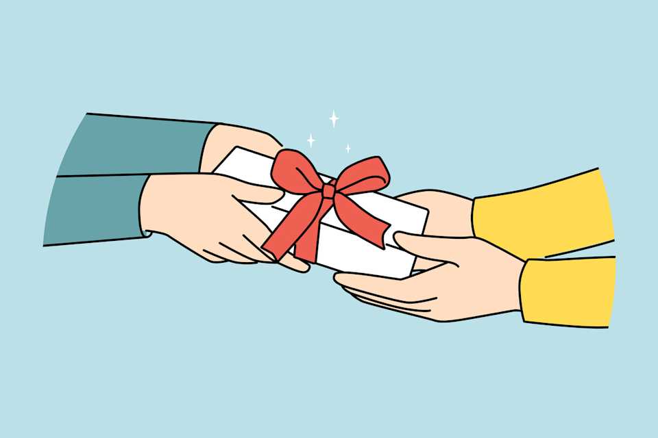 ギフト受け渡しの画像