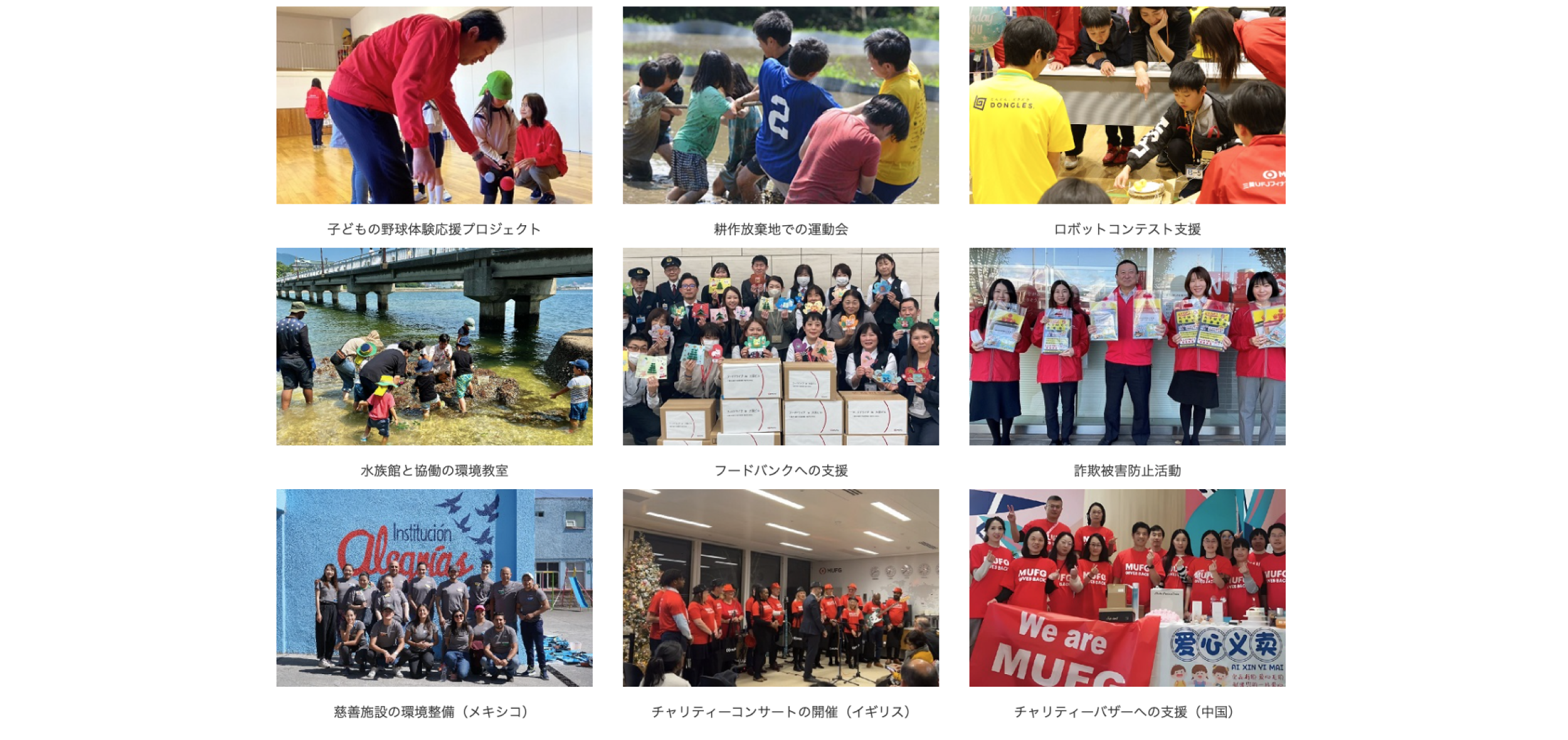 国内5,700人以外にも、海外35か所のMUFG拠点で約4,100人の社員が社会貢献活動に参加(2024年度)