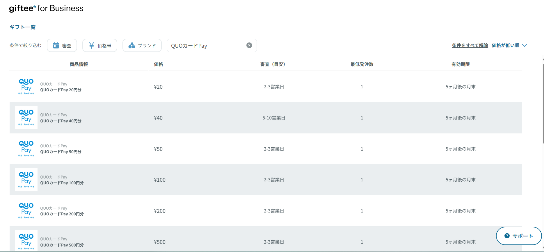 QUOカードPay