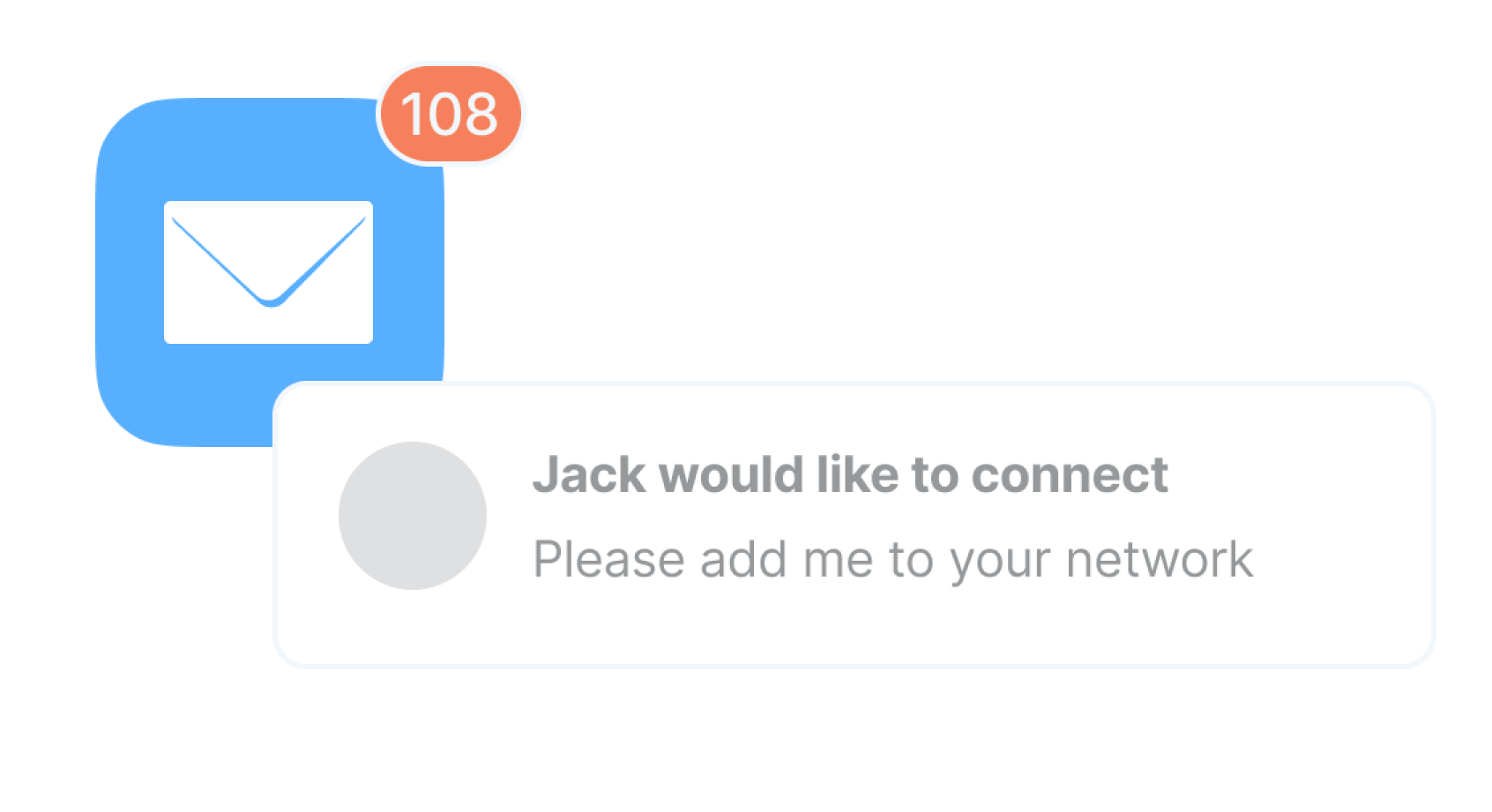 An email icon with unread messages