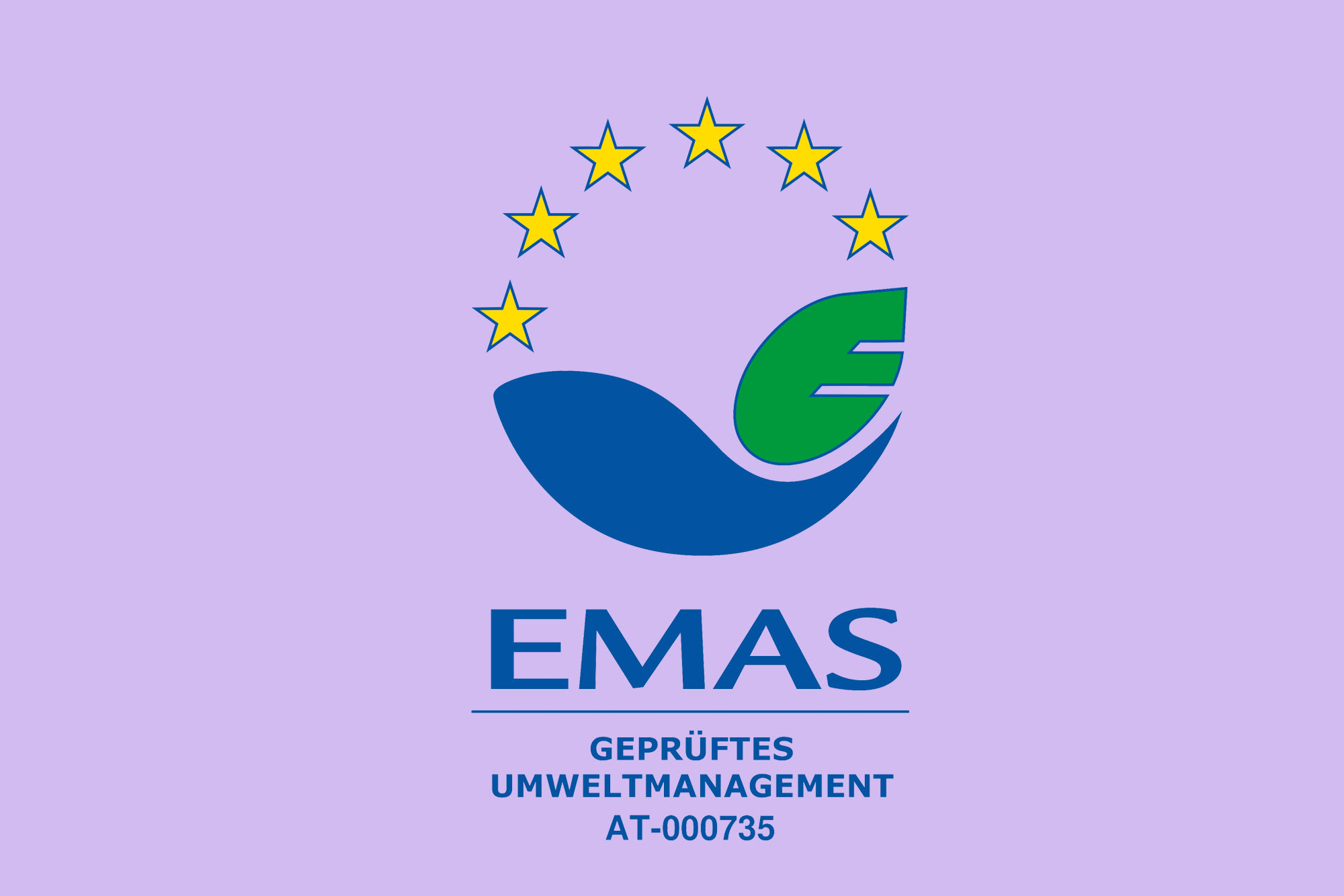 Certifikat EMAS na vijoličnem ozadju - BKS Bank je zavezana k certificiranemu okoljskemu upravljanju in trajnosti. Certifikat EMAS na vijoličnem ozadju - BKS Bank je zavezana k certificiranemu okoljskemu upravljanju in trajnosti.