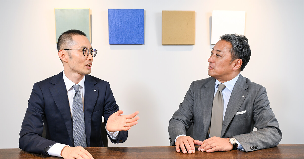 永さま、田坂さまが会話している様子