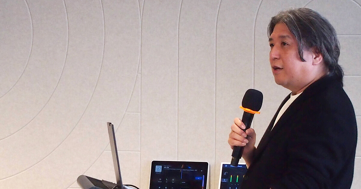 写真：小山のセッション登壇の様子