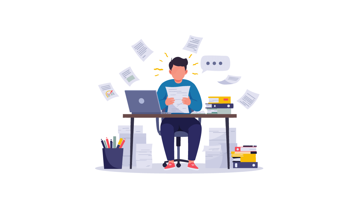 翻訳コンテンツの管理や品質のばらつきといった課題を表現した画像