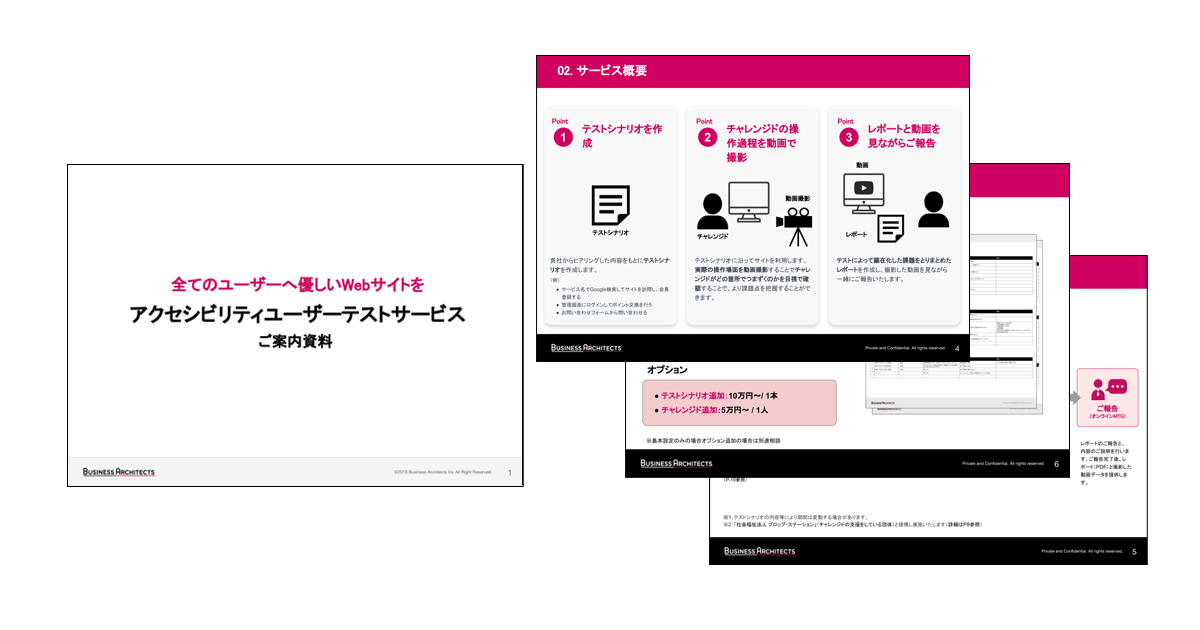 全てのユーザーへ優しいWebサイトを「アクセシビリティユーザーテストサービス」ご案内資料