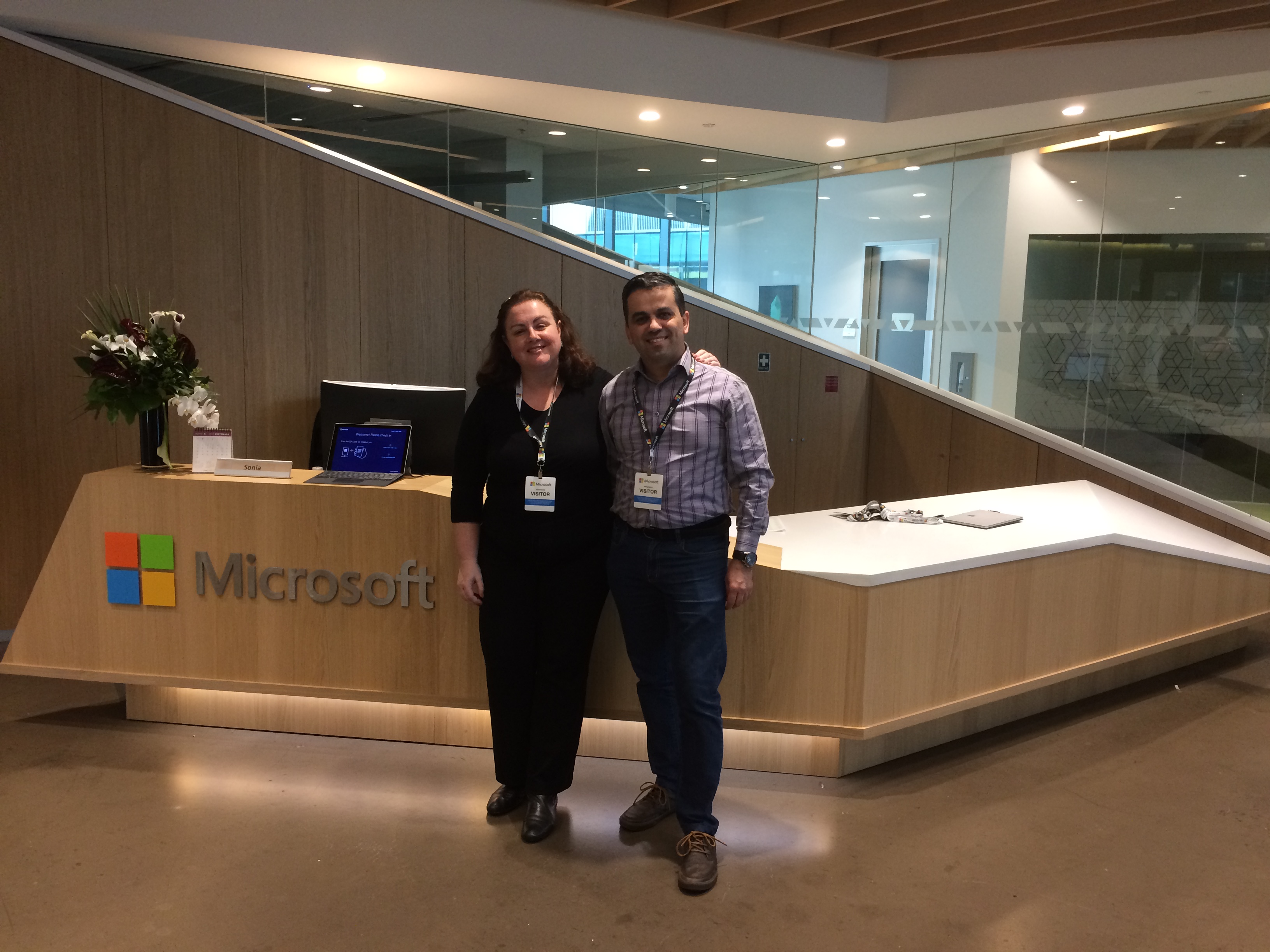 Pat & André - Both visiting event on Microsoft in VSW