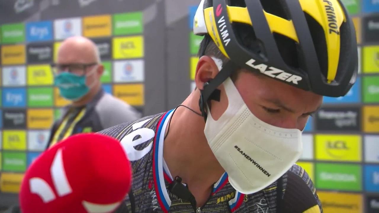 Roglič reveals extent of stage 1 injuries | ITV Cycling