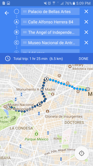 googlemaps-stops