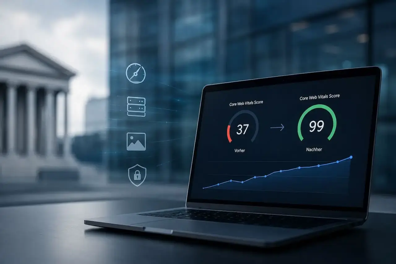 Core Web Vitals von 37 auf 99 verbessert: Technische Fallstudie eines deutschen Finanzdienstleisters