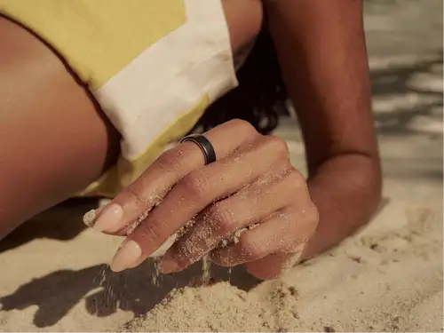 Oura Ring on the Beach