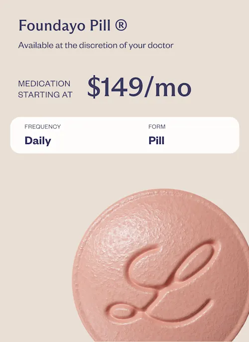 Foundayo Pill Comparison Card
