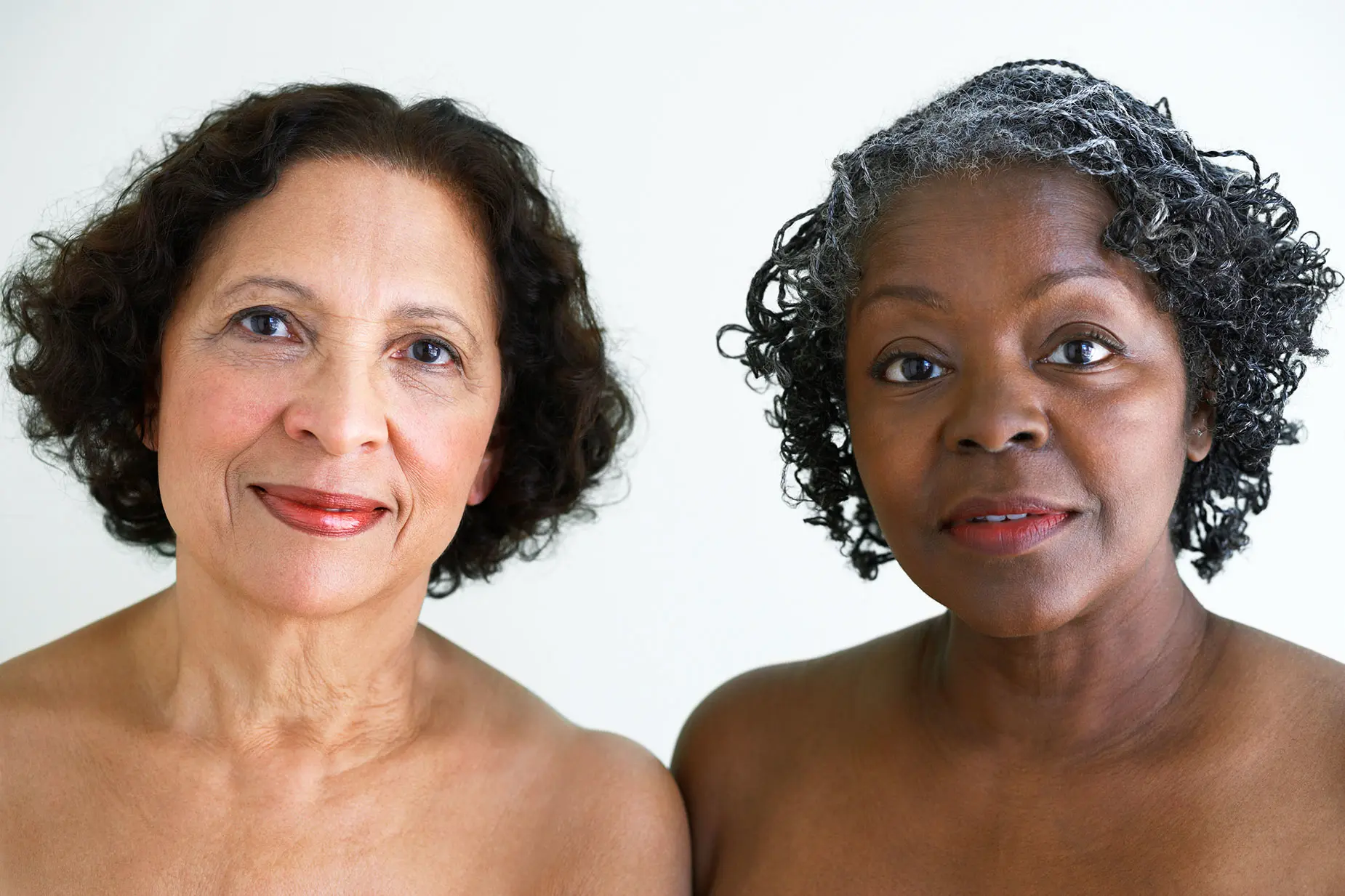 Two black women with bare shoulders-AW571