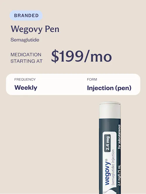 Wegovy Pen Comparison Card