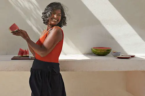 Woman with Watermelon