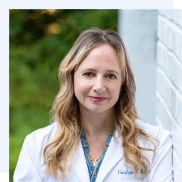 Dr Corinne Men with white shadow box