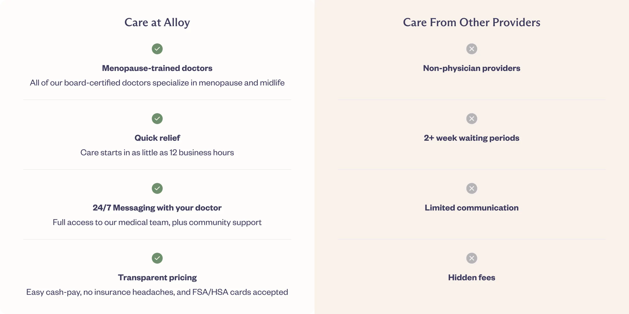 why women trust alloy chart