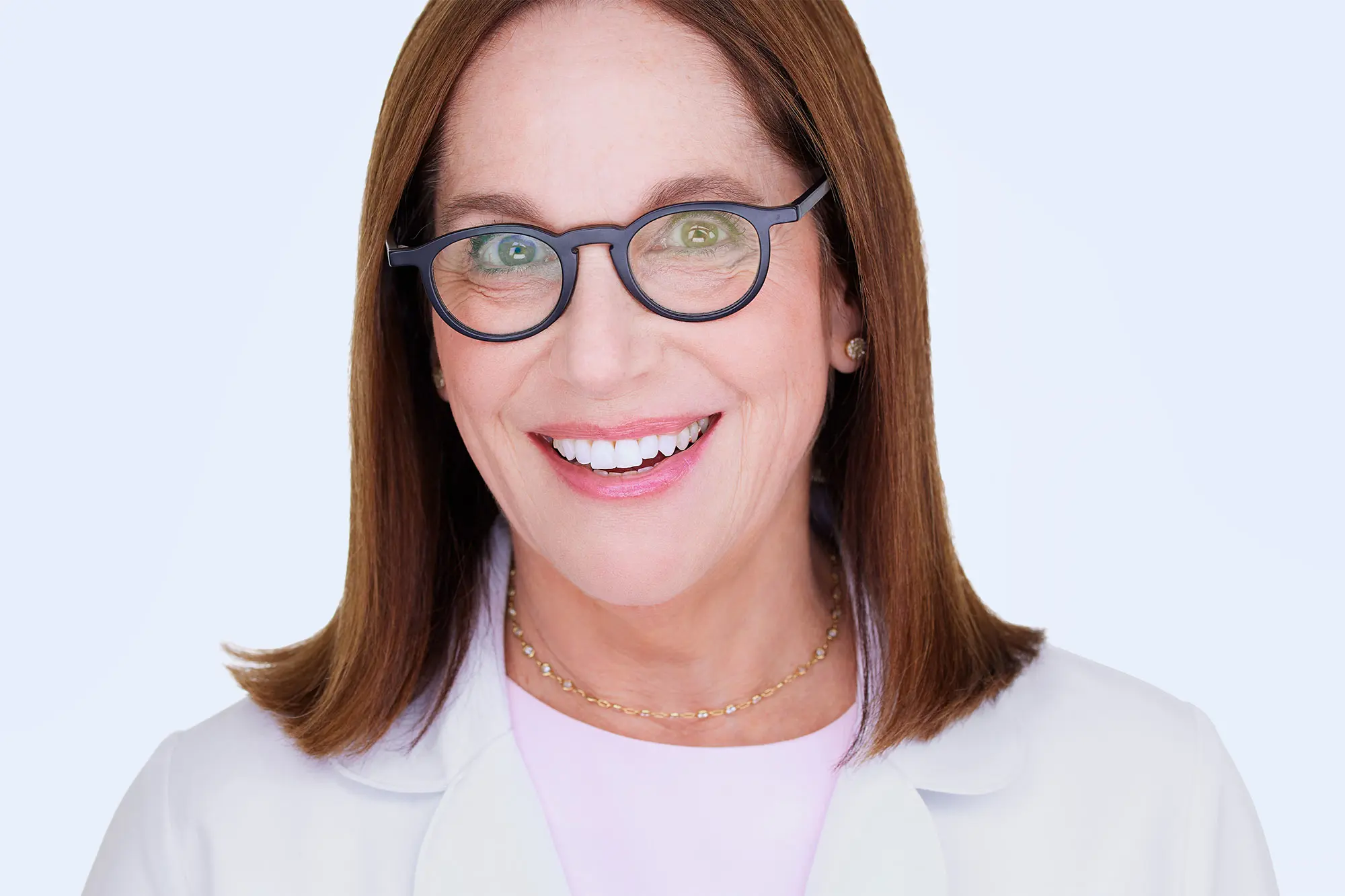 Dr Ellen Gendler headshot wearing lab coat (header)