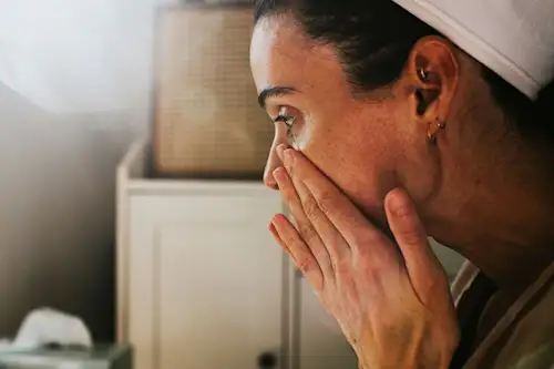 Woman Washing Face