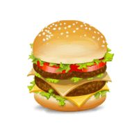 Fast Food Hamburger