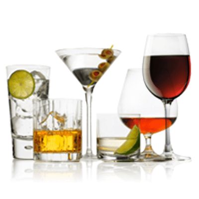 Various Alcoholic Drinks
