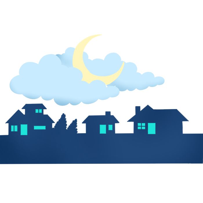Houses at Night