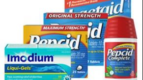 Produits Pepcid, Imodium et Lactaid pour le soulagement des troubles digestifs
