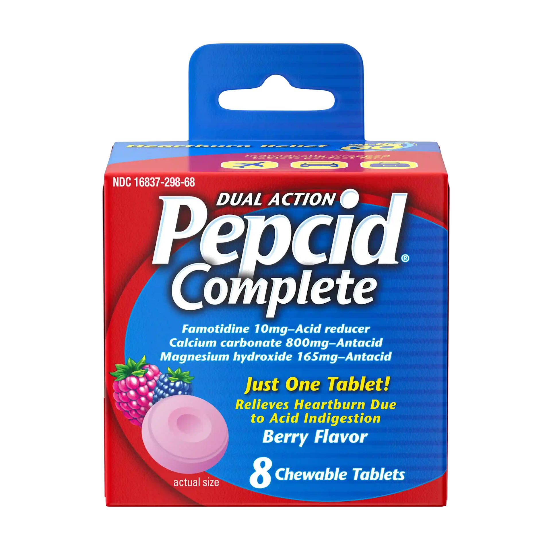One PEPCID COMPLETE® ON-THE-GO front package