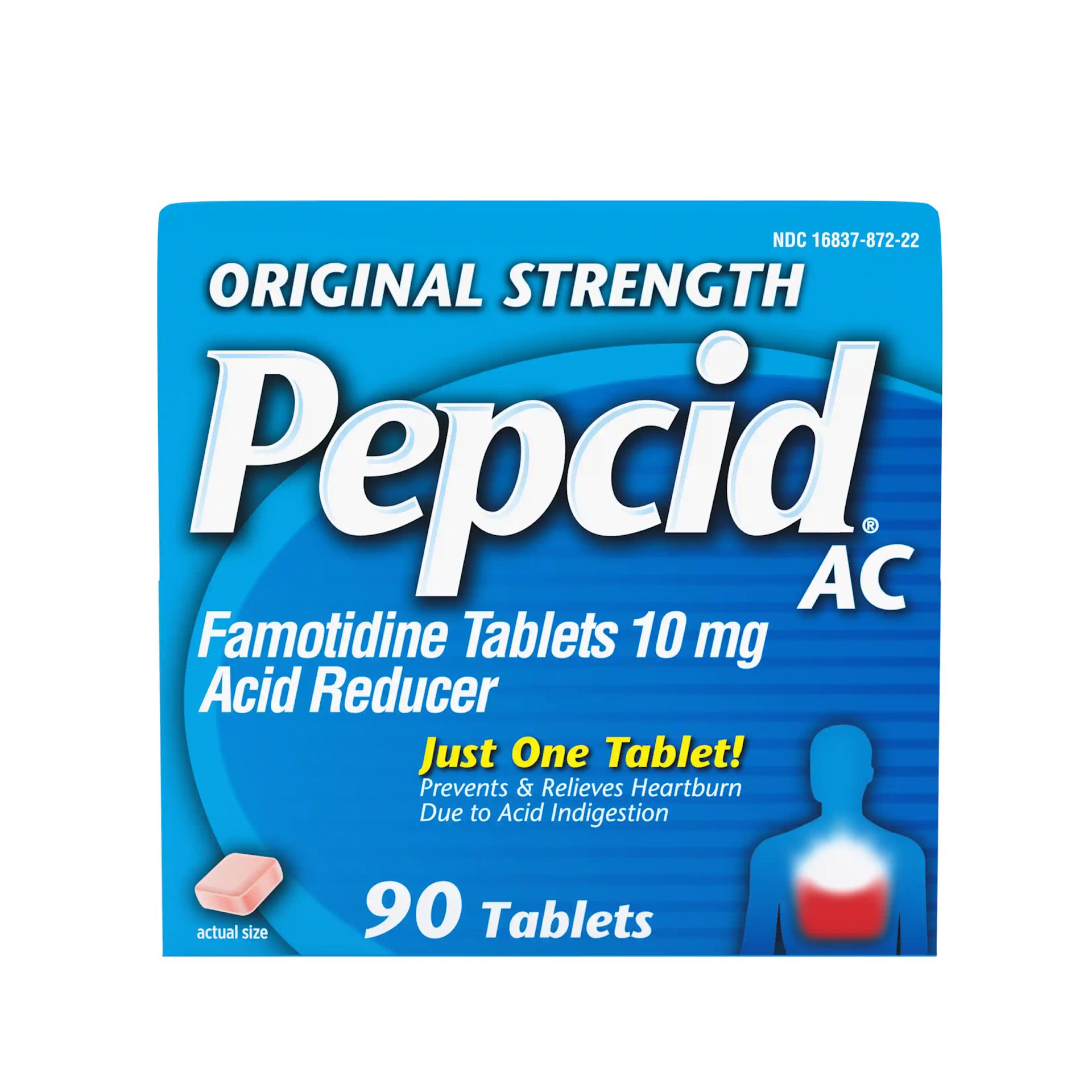 Original Strength PEPCID AC® Tablets front pack