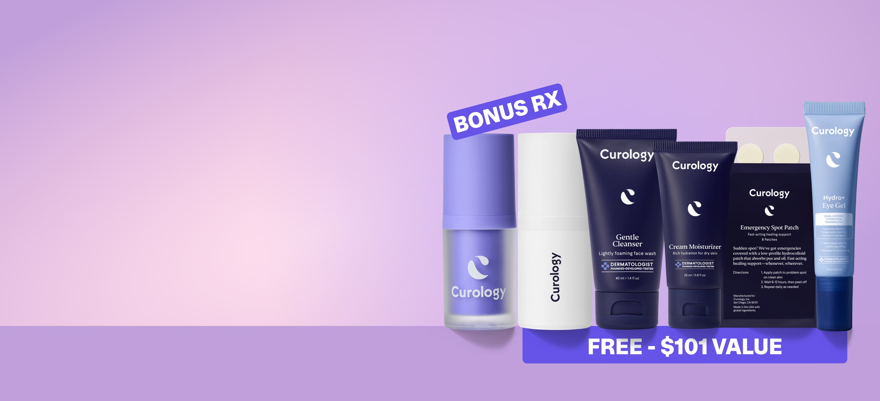 Curology personalized skincare routine - free for 30 days - desktop