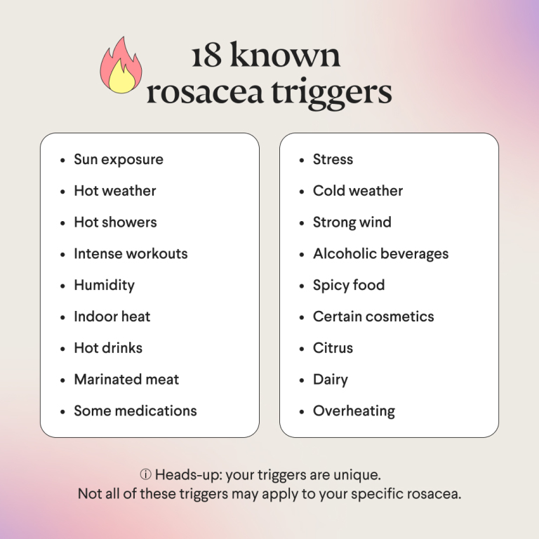 Common rosacea triggers to watch out for