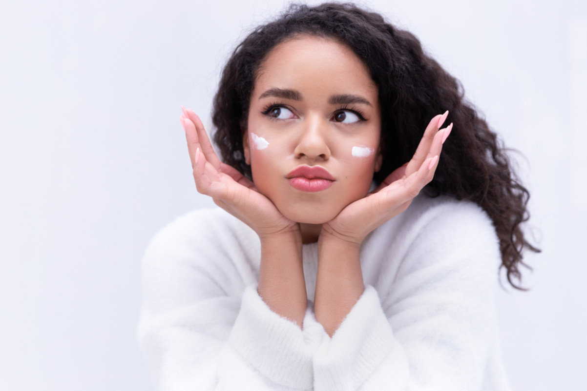 young woman smiling on portrait