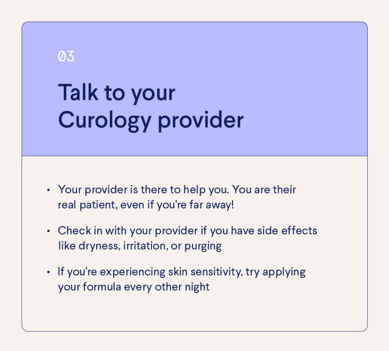 Curology Skincare Journey Tip: Talk To Your Curology Provider