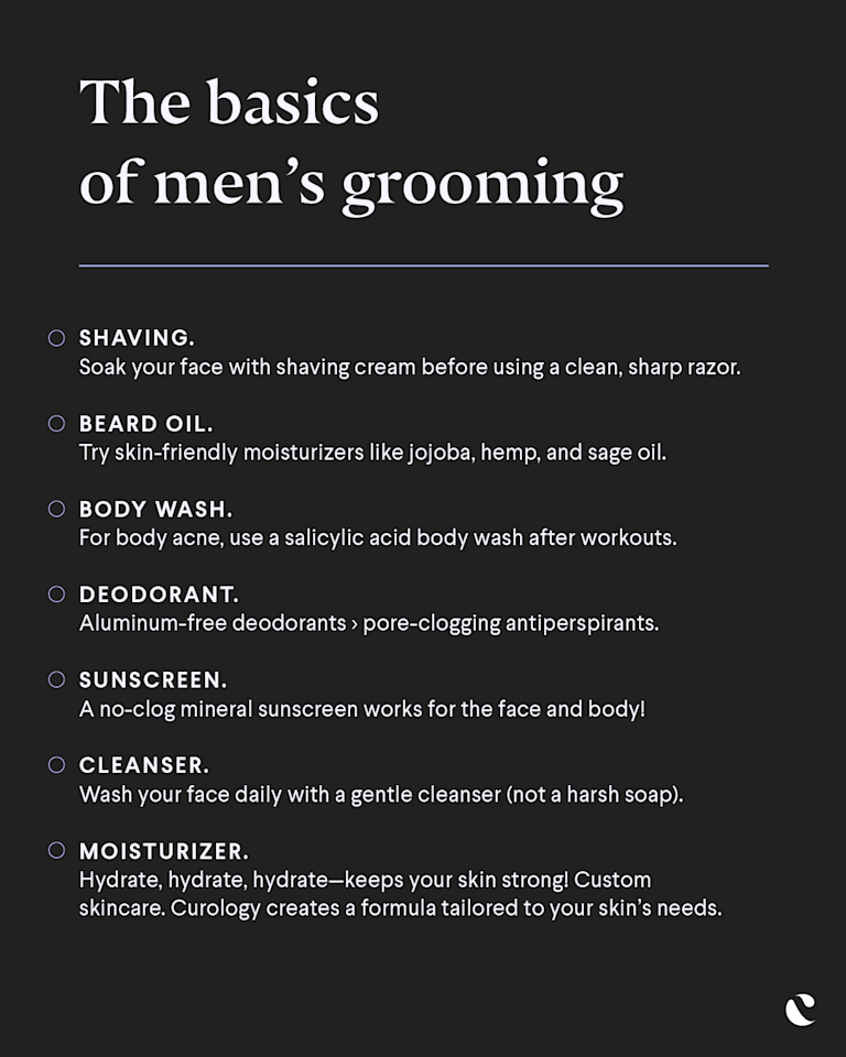 Groming Basic The basics of men’s skincare & grooming | Curology