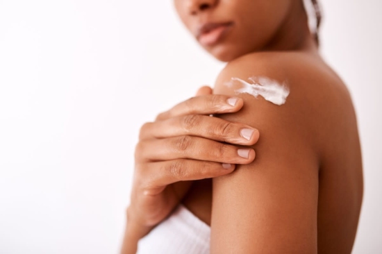 Woman Applying Skincare Paraben-free
