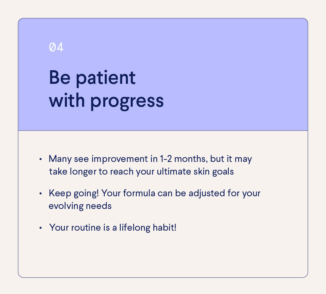 Curology Skincare Journey Tip: Be Patient, Healing Takes Time