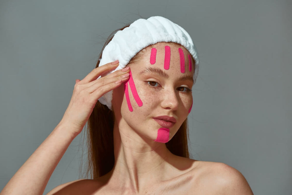 This revolutionary (and viral) treatment 'Face Taping' smooths