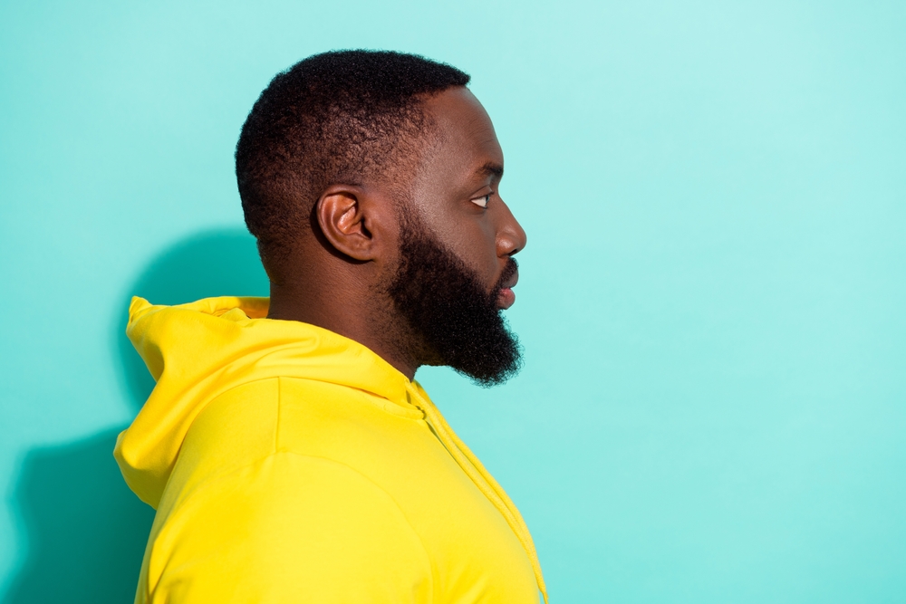 millenial man with thick beard