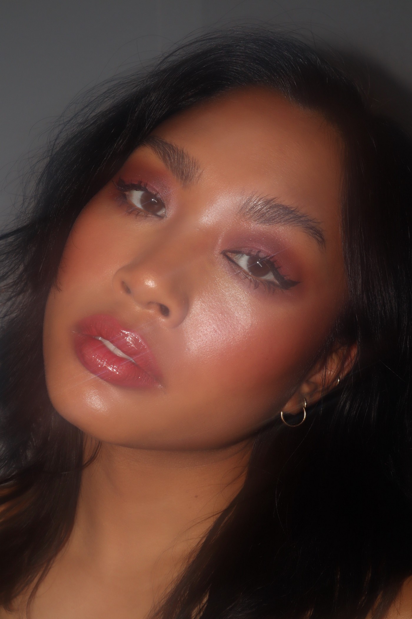 Woman looking at the camera