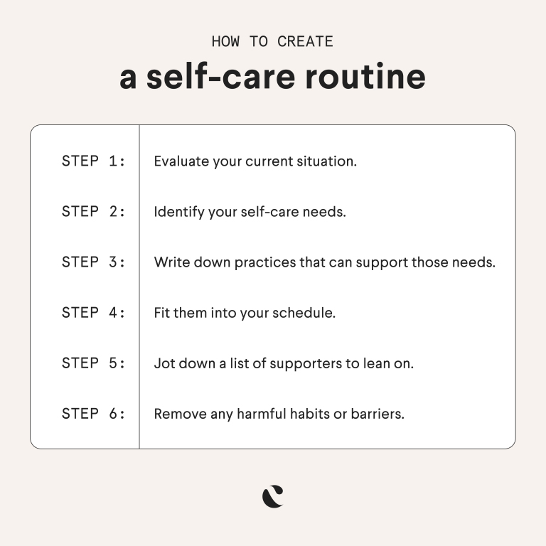 how to build a self care routine in six simple steps