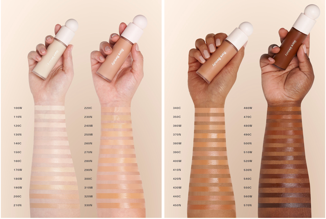 Nobreakout makeup Rare Beauty Liquid Touch Weightless Foundation b