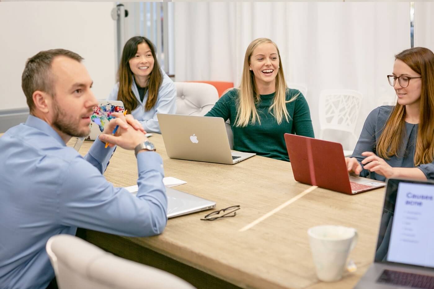Curology provider team at a table