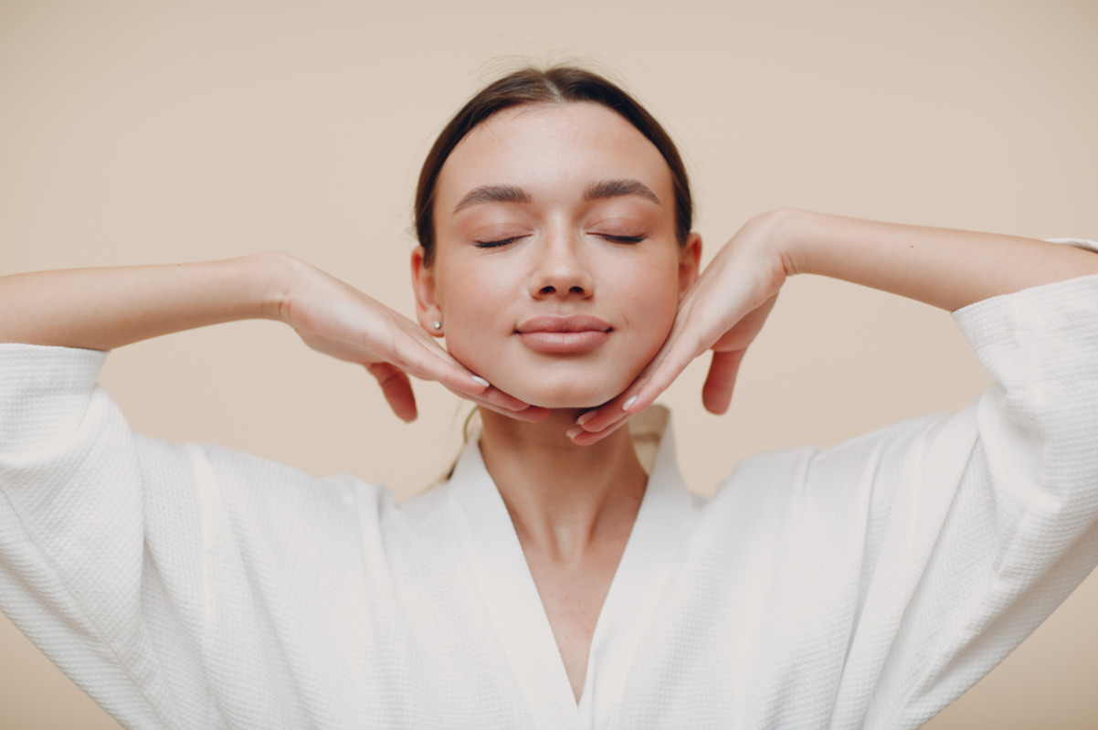 young woman doing yoga pose